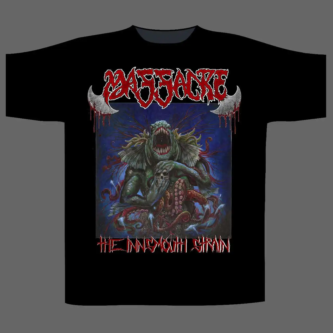 2026 Camiseta deportiva de manga corta de moda con estampados de banda Death Metal, transpirable y adecuada para uso diario