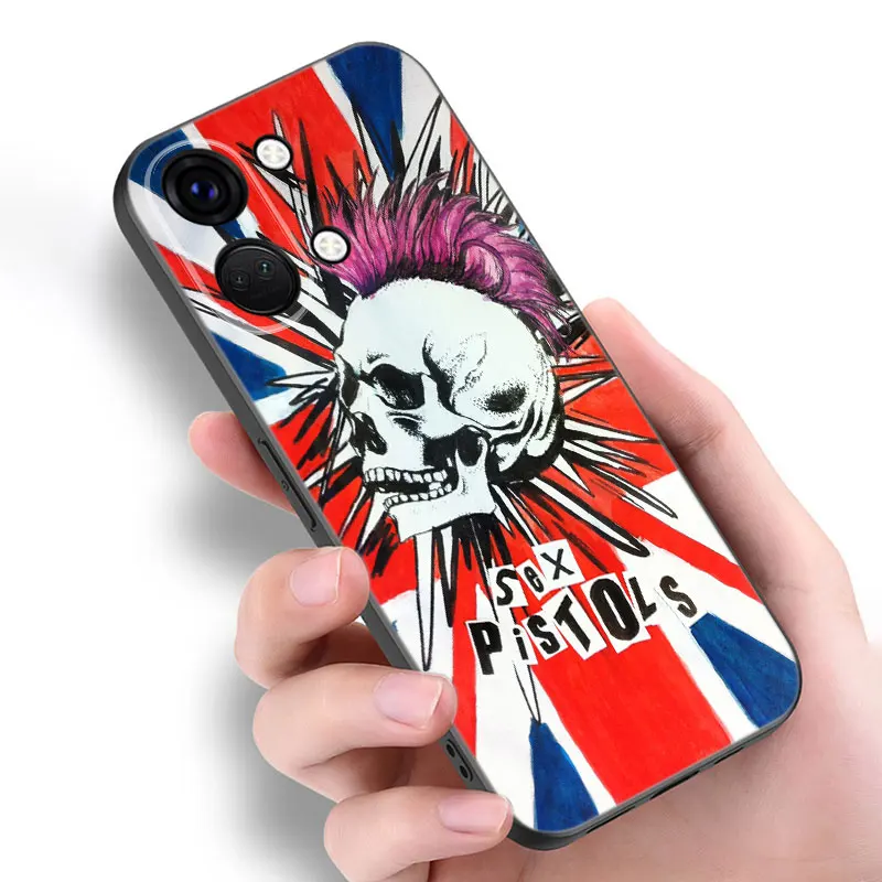 Punk Rock Black Silicone Phone Case For OnePlus 10R 11R 12R ACE 2 3 Pro 2V 3V Nord CE 2 3 4 Lite N10 N20 N30 SE 5G image 3