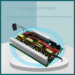Inverter sine wave main board metal power supply 12V~60V1000W 2000W conversion 220V outdoor camping dedicated power supply