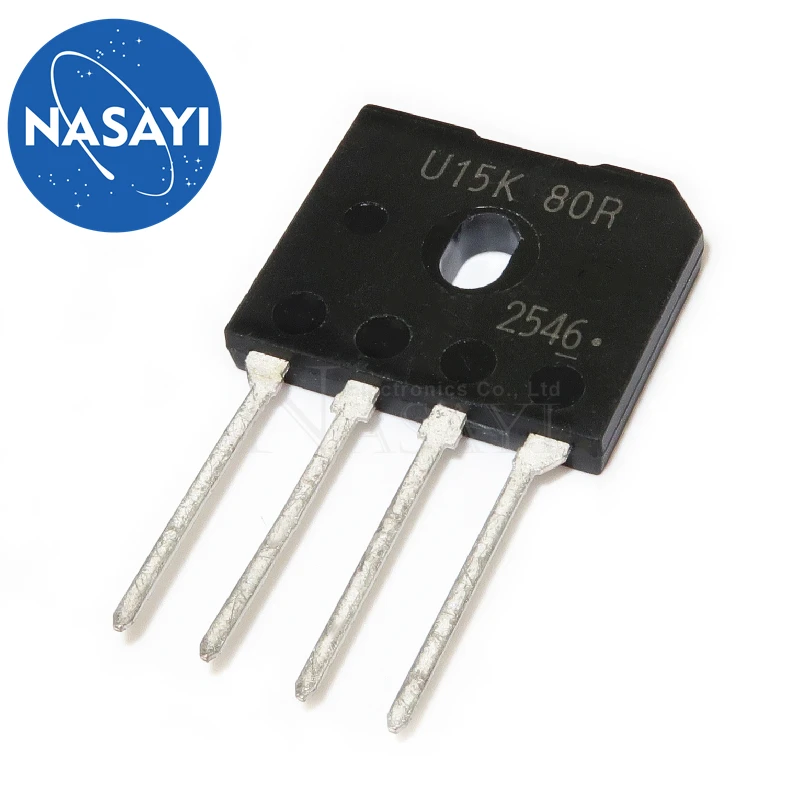 10pcs/lot U15K80R  GBU15K GBU1508 SIP-4 15A 800V In Stock