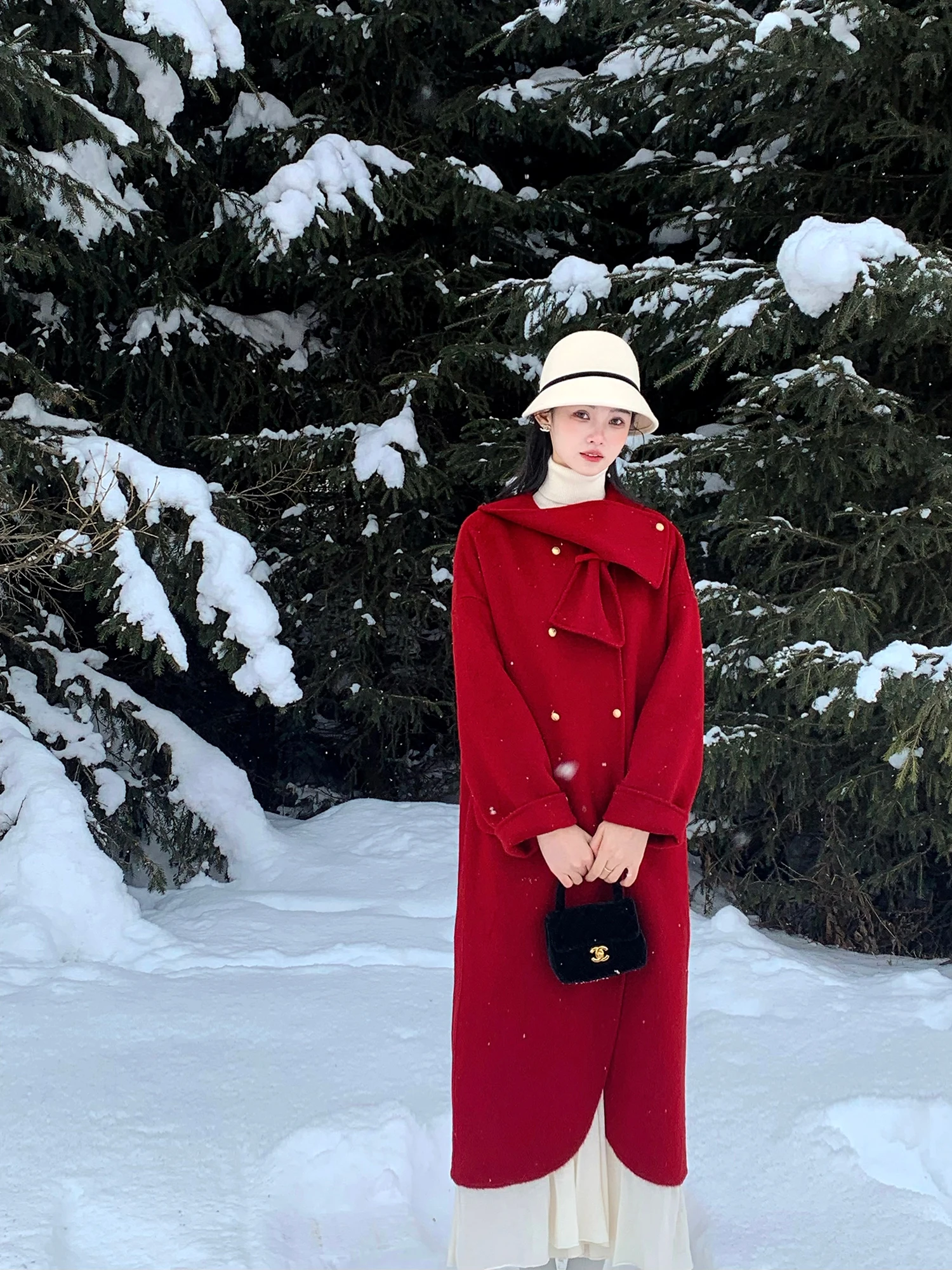 

Пальто Peacola двустороннее шерстяное, удлиненное, средней длины, утепленное, зимнее, однотонное, повседневное, свободного кроя, женская куртка