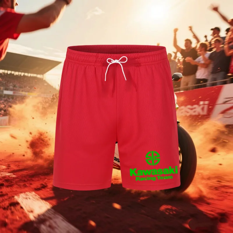 

2025 Men Women Shorts Kawasaki Motorcycle Graphic 3D Print Outdoor Sports Quick Drying Fashion Shorts Summer Casual Cool Shorts