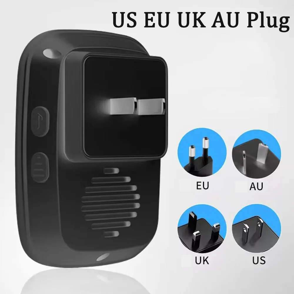 A10 Wireless Waterproof Doorbell Power Plug Powered 300M Remote Control Door Chime Home Wireless Smart Doorbell EU/US/UK/AU Plug