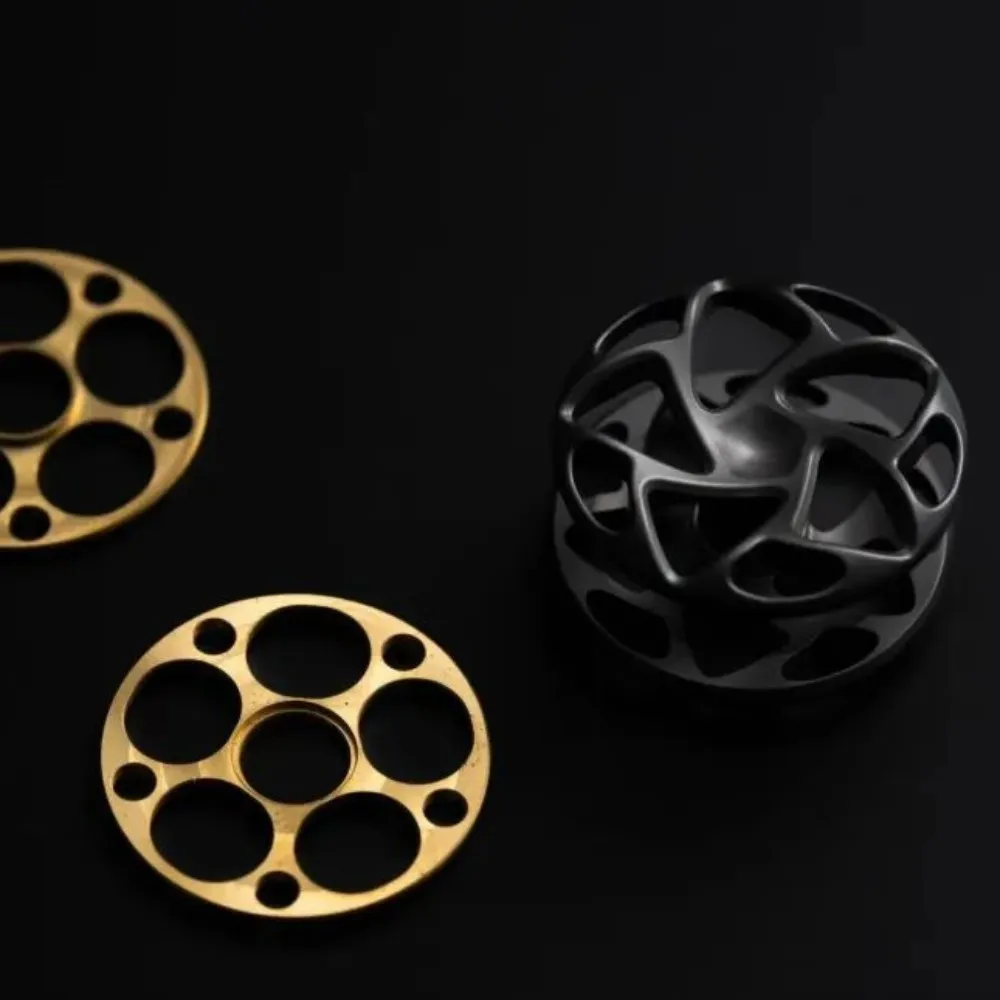 Bright Blood EDC Decrypt Fidget Spinner Lock DIY Accessories 24.5mm Stress Relief Toy Fidget Toy Adults Anxiety Relief Gadget
