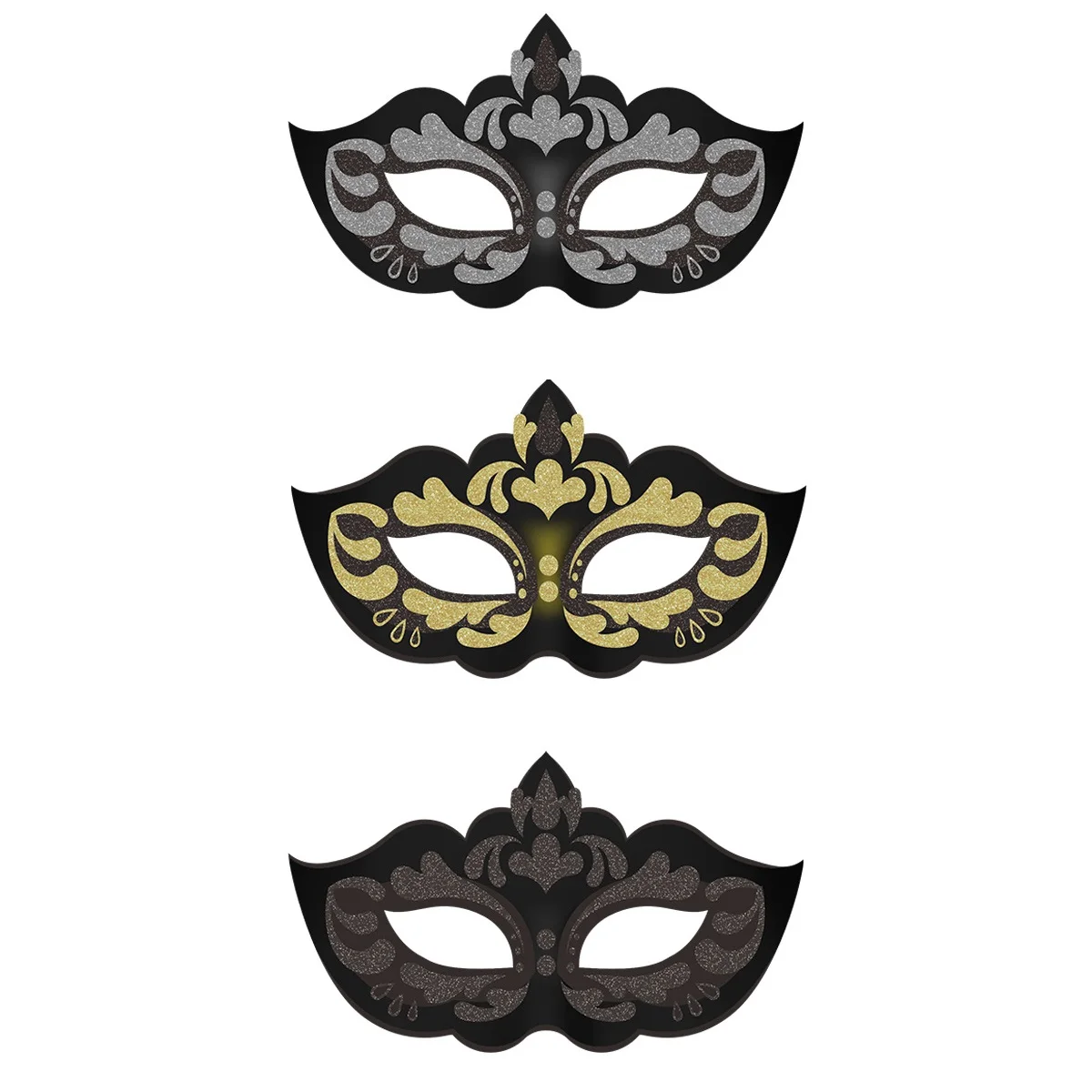 قناع مموه، قناع تنكر لامع، قناع نصف وجه لامع لرقصات قاعة الرقص والحفلات التنكرية والحفلات ذات الطابع