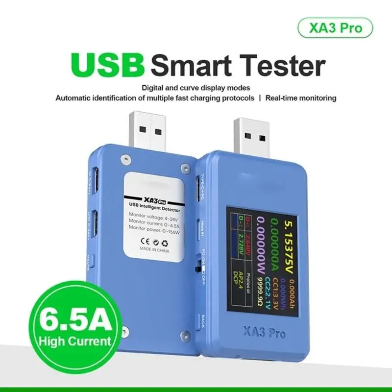 U55C Digital Multifunction USB Tester Supports Fast And Data Logging