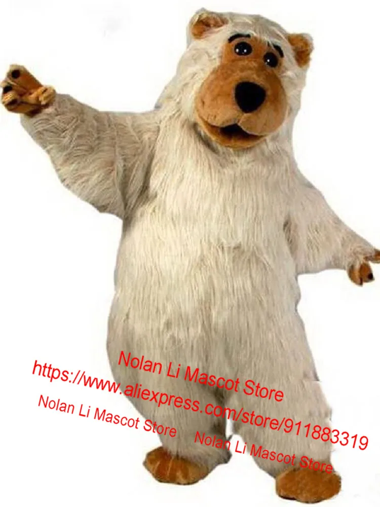 Hoogwaardige Luxe Pluche Beer Mascotte Kleding Volwassen Maat Filmrekwisieten Tonen Cartoonpak Rollenspel Unisex Game 451