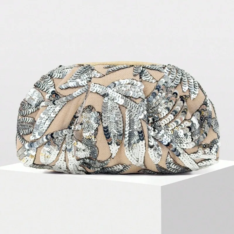 

Сверкающая серебристая сумка-клатч с пайетками для женщин: для торжественных мероприятий, вечеринок, свадеб, сумка для подружки невесты, легкая женская сумочка