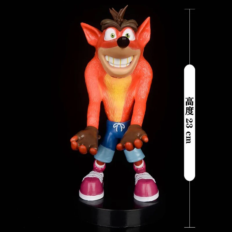 NECA 7inch Game Peripherals First 4 Crash Bandicoot Figure Gamepad Sane Trilogy Phone Controller Holder Model Toy Gifts