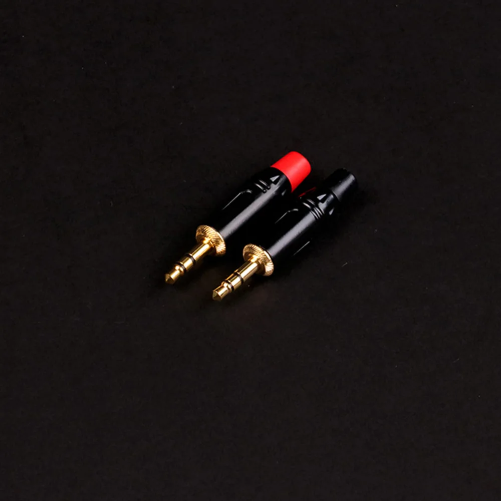 1PCS 3.5MM 3 Poles Stereo Male Plug Gold Plated Soldering 3 Pins 3.5MM Stereo Plug DIY Headphone Jack Wire Connector