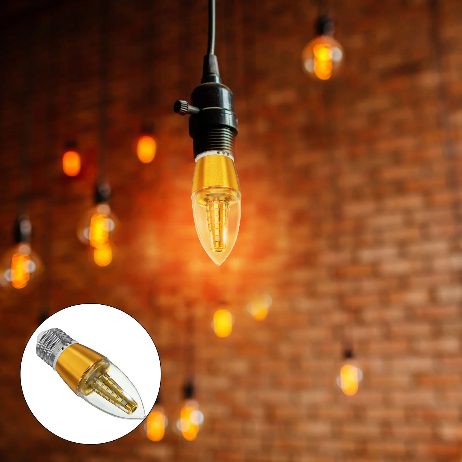 

2Pcs Smart Dimming LED Light Bulb Three Color Changing Multi-Purpose Small Screw Bulb for Floor Wall Lamps
