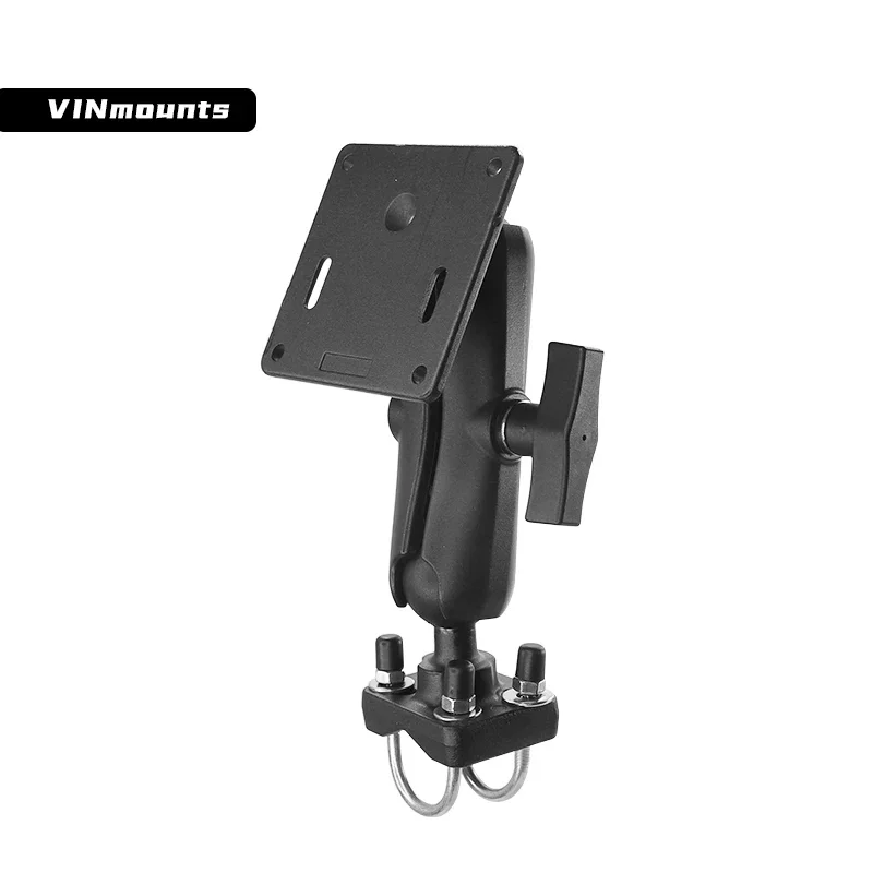 

1.5'' C Size Double U-Bolt Rail Mount with VESA 75 x 75 Plate for displays/screen/Ipad for Ram Mounts
