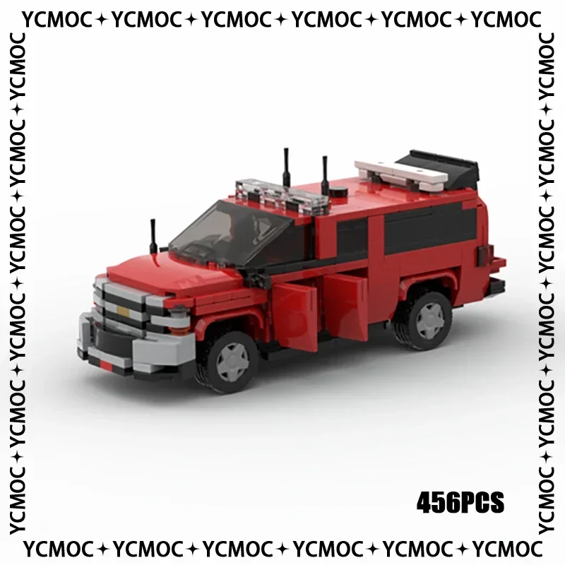 Car Series YcMoc Building Blocks New York Fire Brigade Battalion 46 Model Technology Bricks Brand-name Vehicle DIY Toy For Child