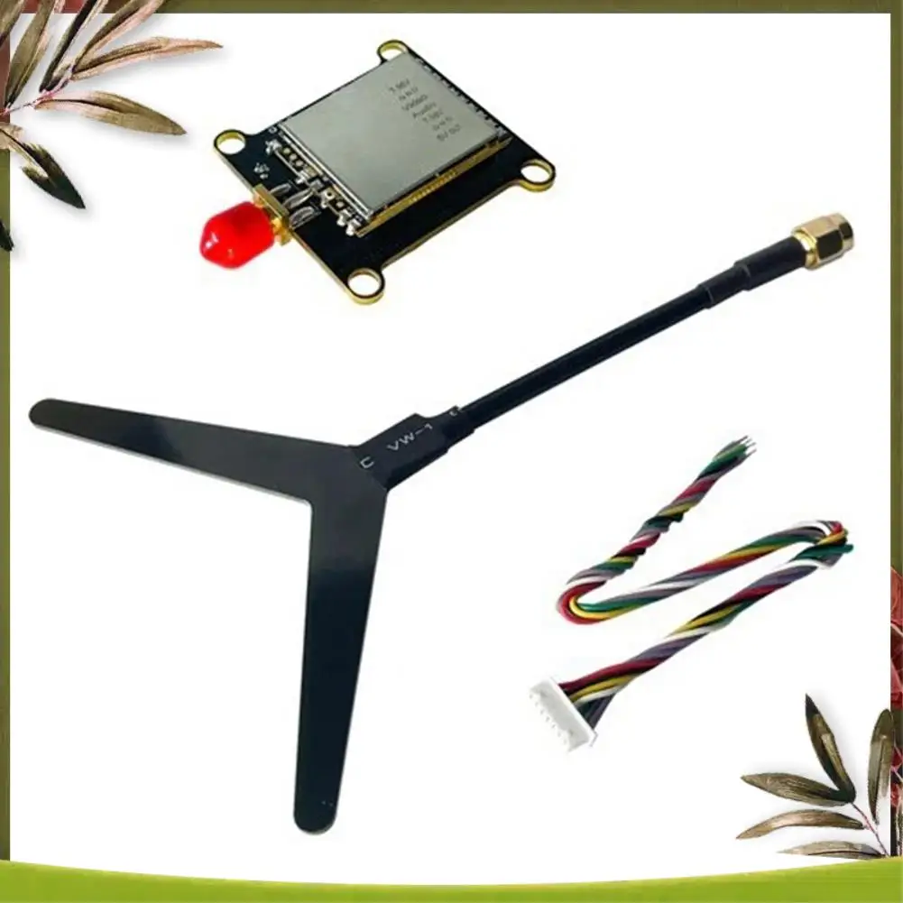 

New-1.2G 1.6W VTX 1600Mw 9 Channels FPV Video Audio Transmitter 7-36V For FPV RC Racing Drone