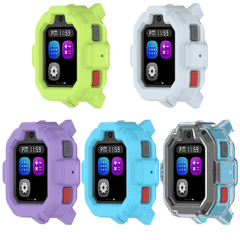 

Case Cover For TickTalk 5 Children's Watch TPU Half Pack Hollow Shell Frame High Quality Slim Smart Watch Accessories