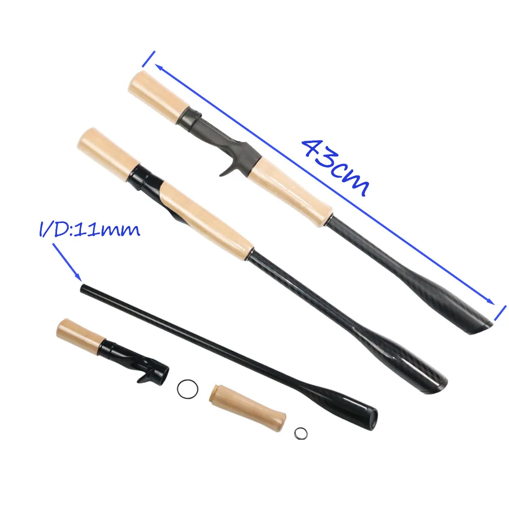 

Rod Blank Spin Cast Unibody 3K Carbon Fiber Handle Fuji Reel Seat Cork Grip Fishing Rod Building Components DIY Repair Accessory