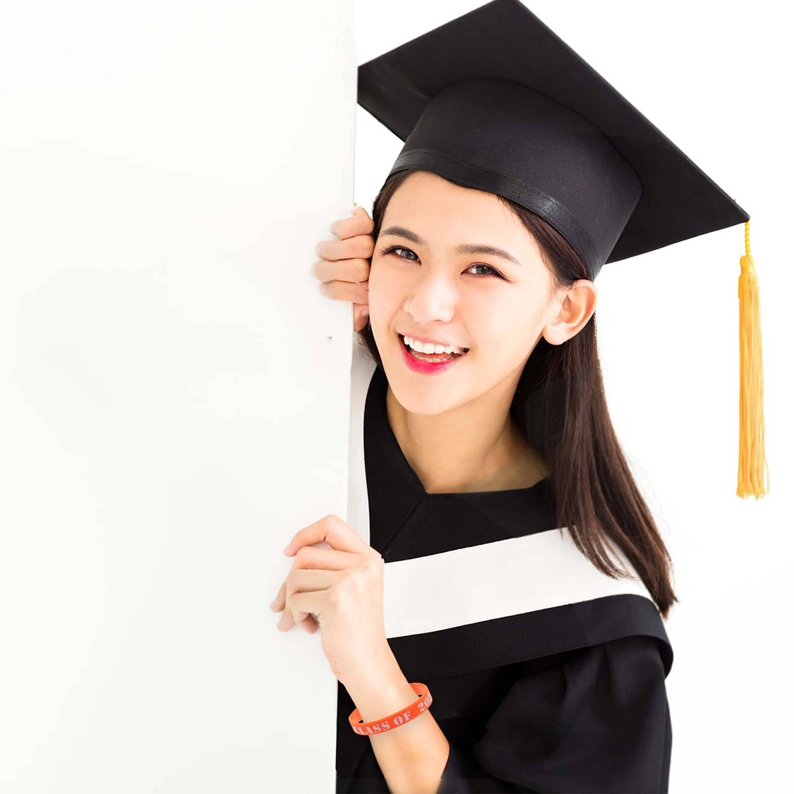 

10pcs Graduation Celebration Wristb s Students Decoration Bracelets School Party Supplies Silicone Event Accessories