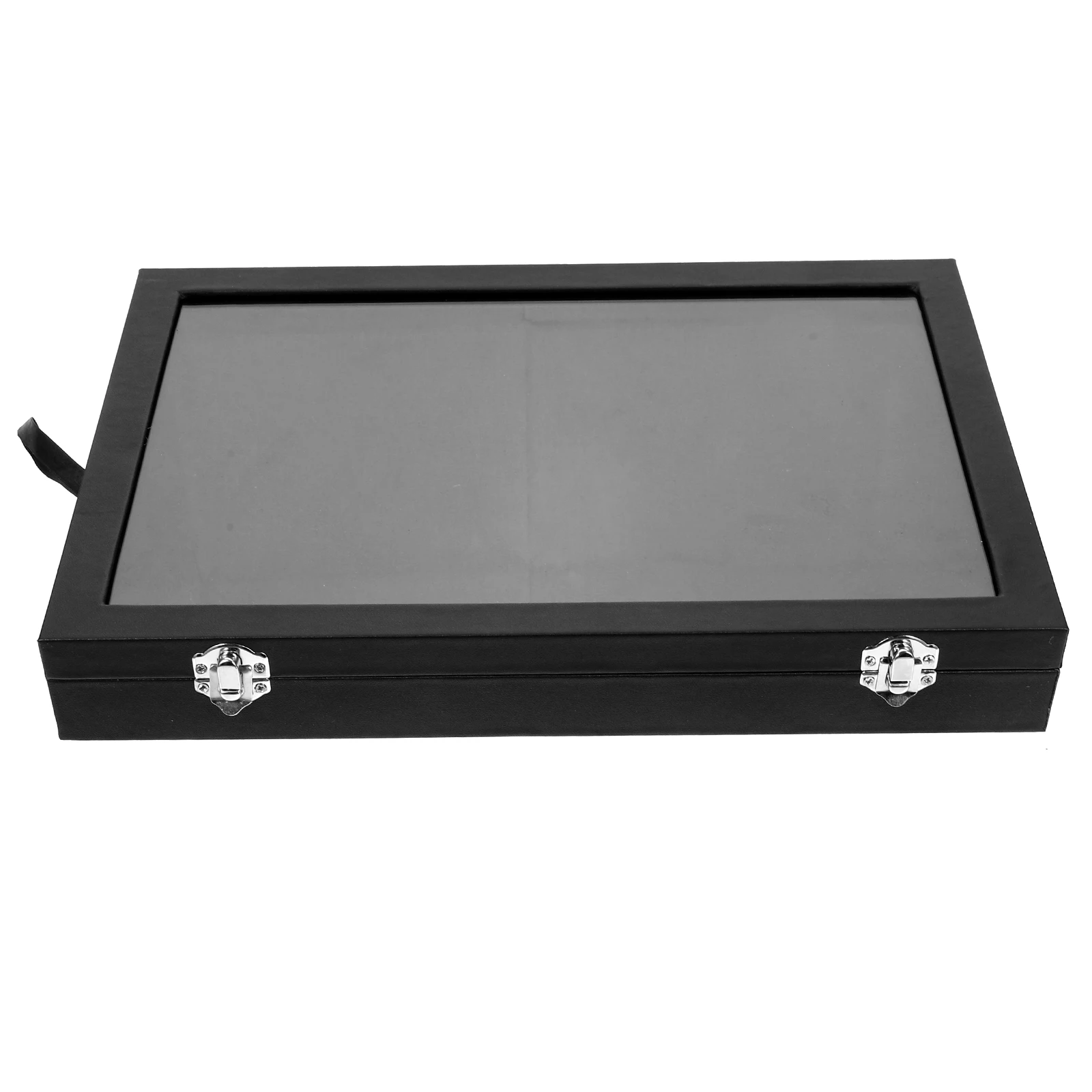 

Pin Display Case Brooch Storage Box Jewelry Medal Hanger PU Velvet Clear Lid Lightweight Compact MultiPurpose Jewelry