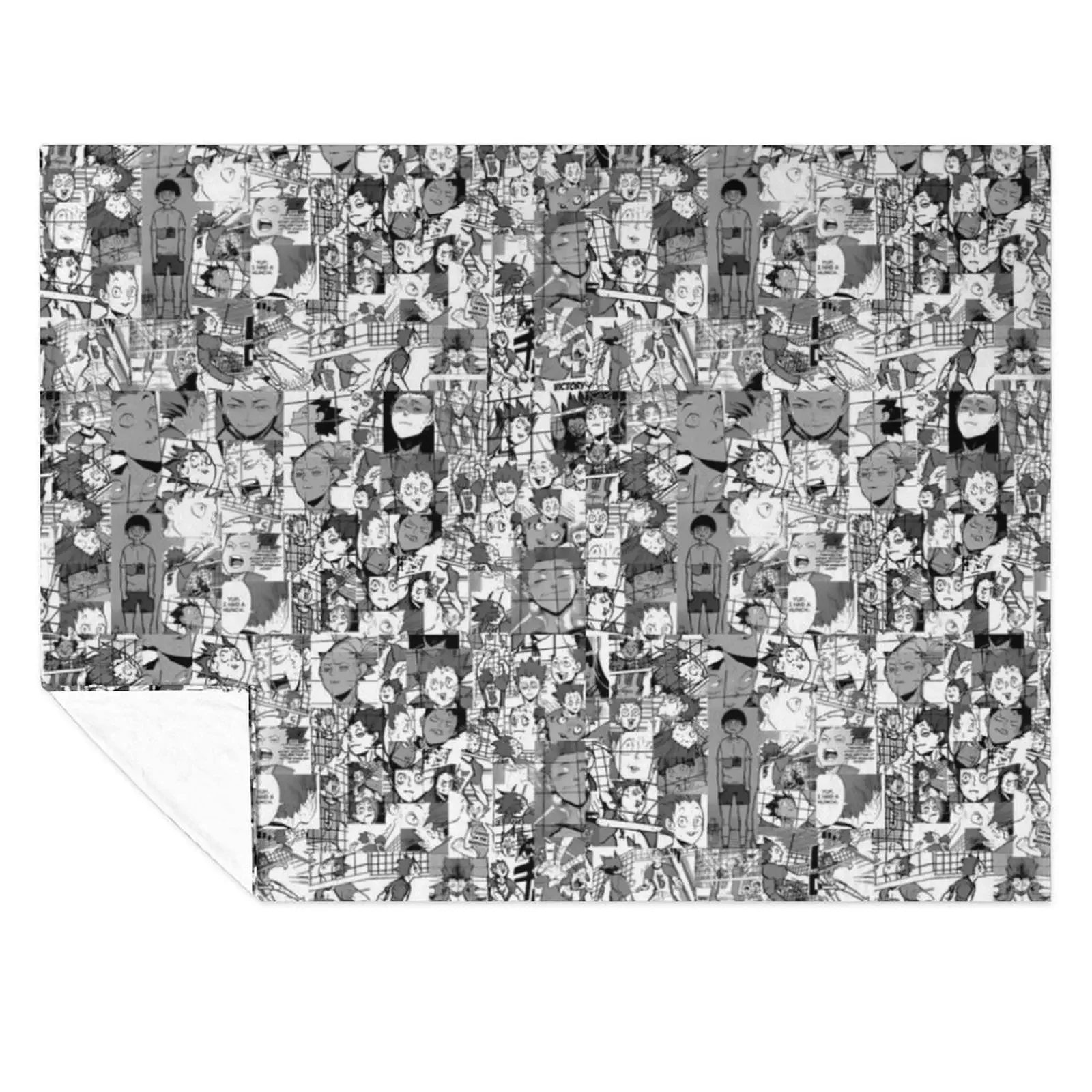 

Tendou Satori manga collage Throw Blanket Soft Plaid Heavy Bed linens Warm Blankets