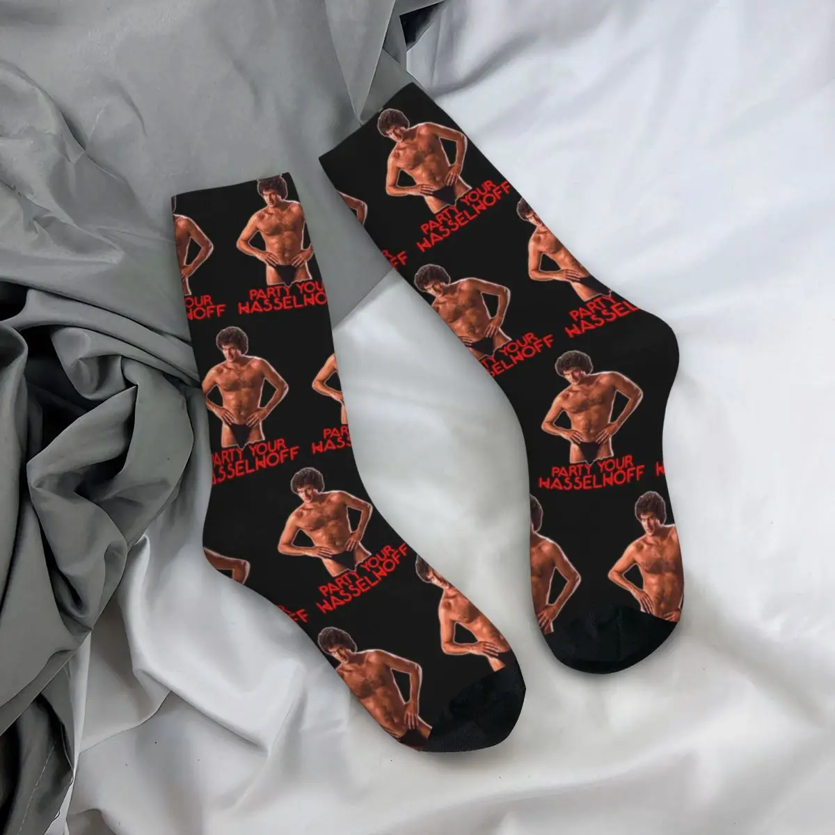 Men Women The Hoff Socks Cute Fashion David Hasselhoff Socks Harajuku Merch Middle TubeSocks Amazing Gift