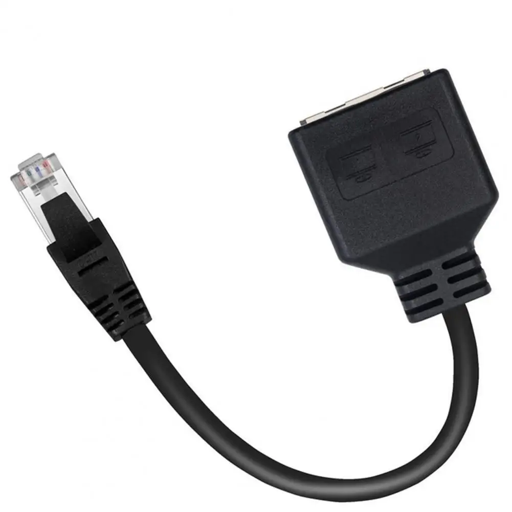 Ethernet Adapter Cable Ethernet Cable Splitter Rj45 Adapter High-speed Network Port Extender Easy Installation Internet