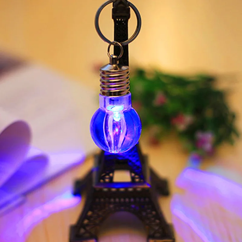 

LED Bulb Keychain Pendant Mini Bulbtorch Keyring Flash Light Lamp