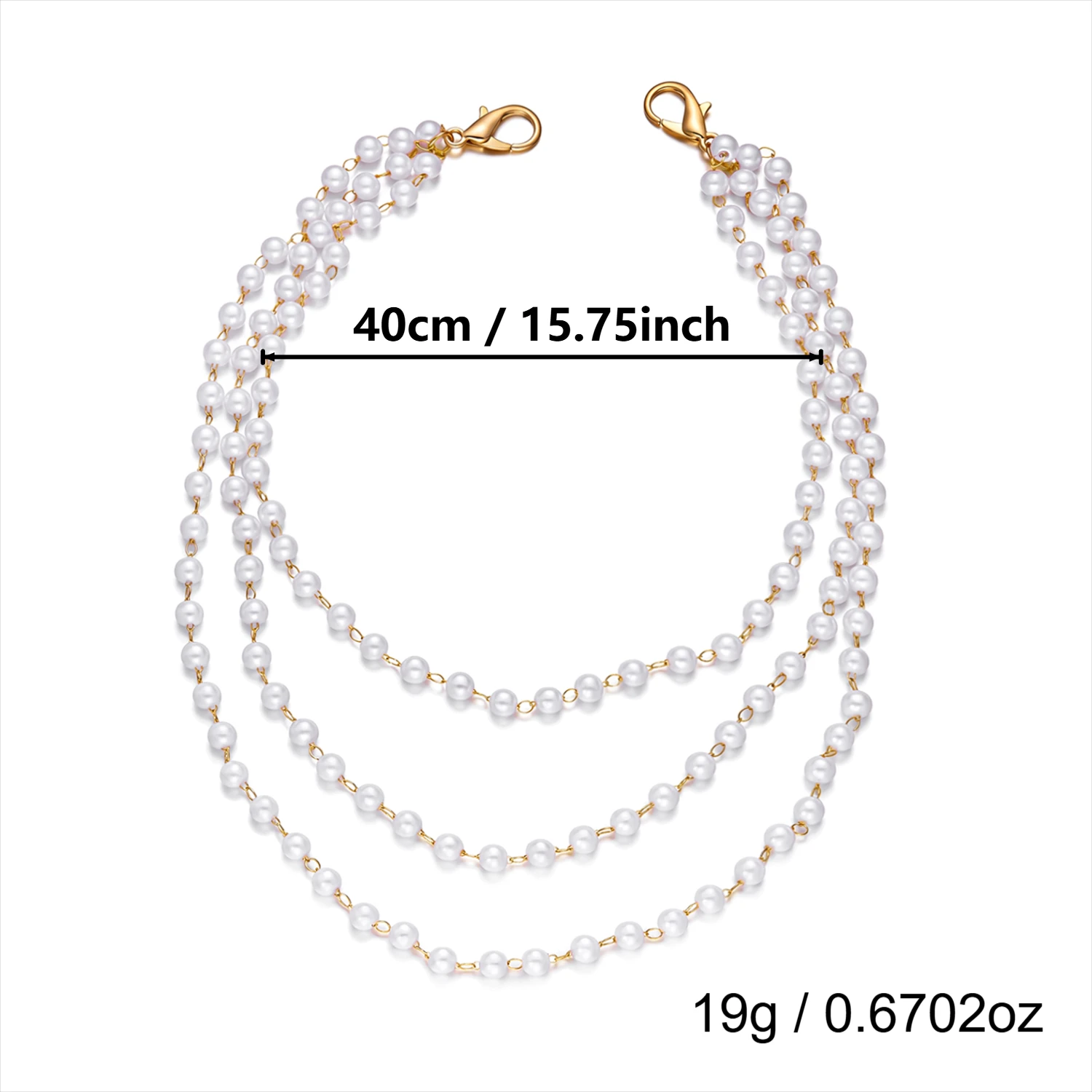 2026 Braut-Quasten-Imitationsperlen-Schulterkette für Damen, minimalistische mehrlagige Perlenkette, Choker, Hochzeitsschmuck – Detail 10