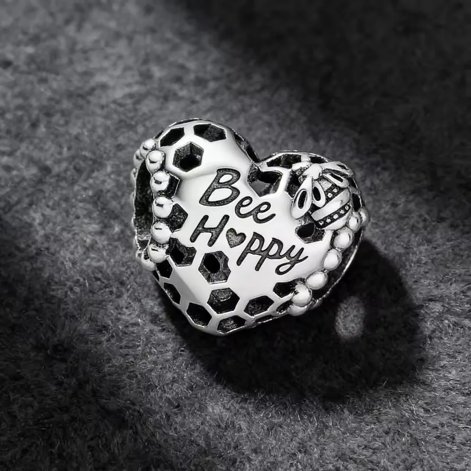 Hot Sale Charms Bead 925 Sterling Silver Shining Shell Love Cats Dogs Dangle Fit Bangle Bracelet Necklace Keychain DIY Jewelry