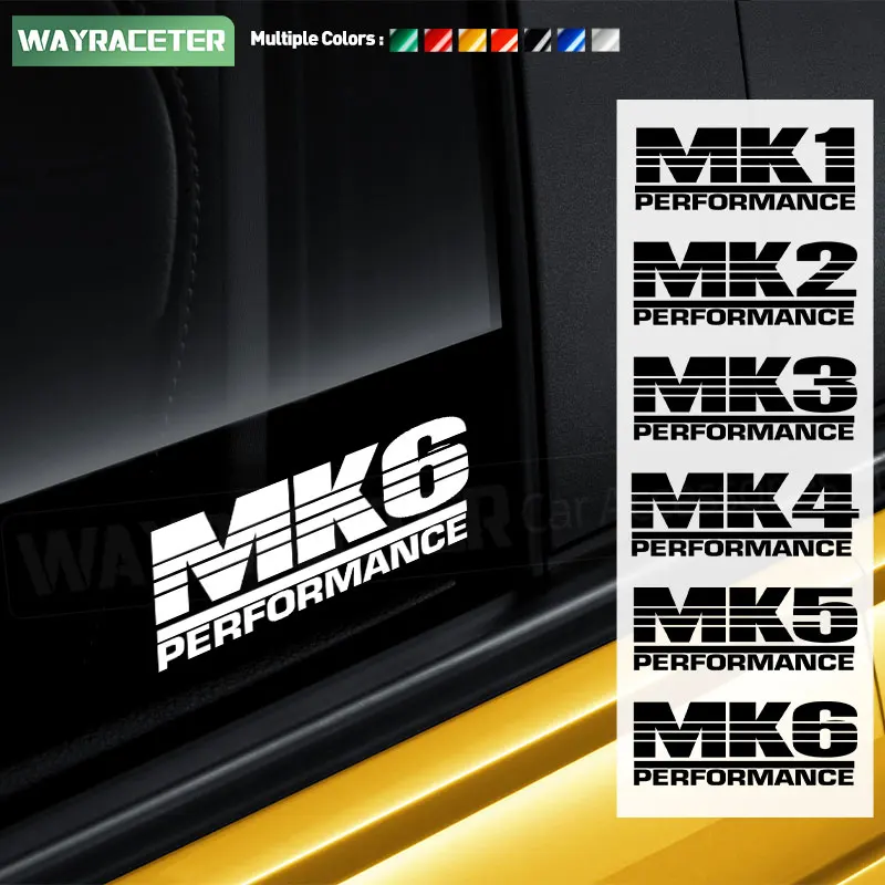 

2 Pcs GTI Performance Styling Graphic Vinyl Window Trunk Body Sticker For Volkswagen VW Polo MK1 MK2 MK3 MK4 MK5 MK6 Accessories