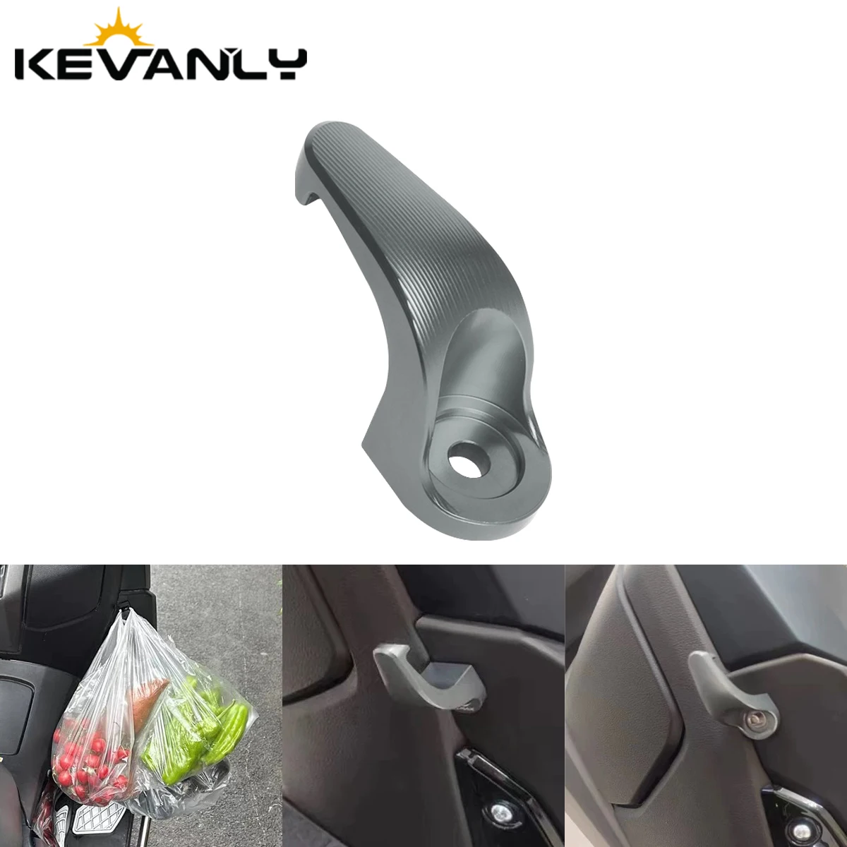 Gancho para equipaje de motocicleta, soporte para casco, para XMAX 400 300 250 125 NMAX 125 155 NVX 155 Aerox xmax300 nmax150, 1 unidad