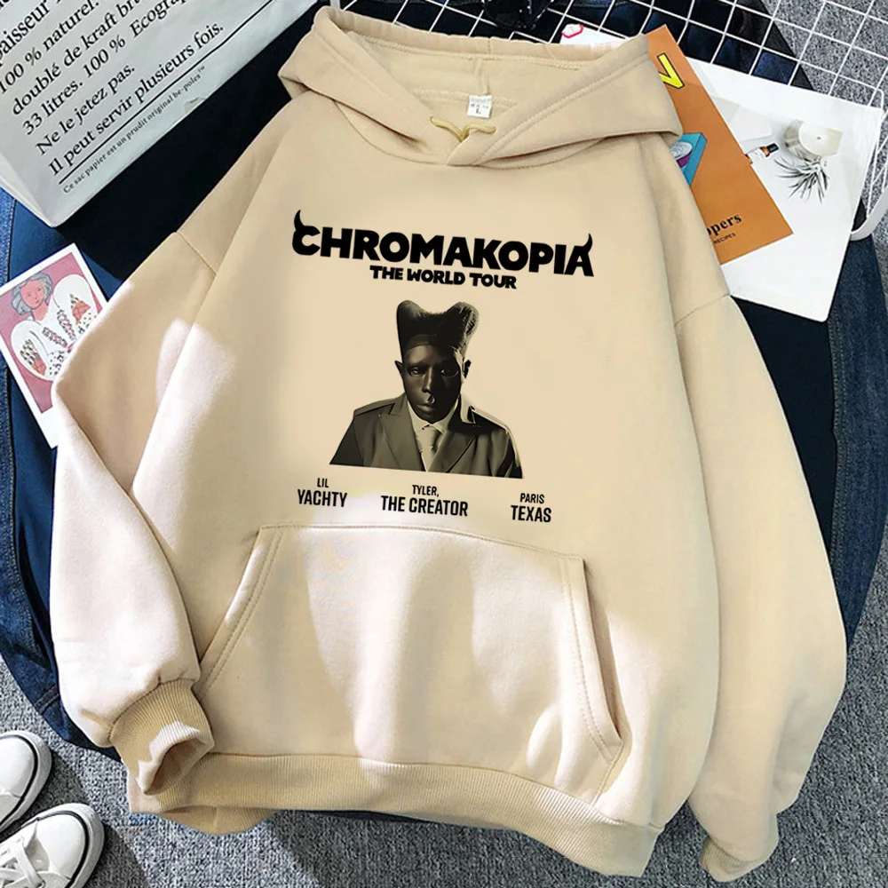 Chromakopia hoodie patterned printed design elegant comic soft fabric patterned women pullover harajuku graphic