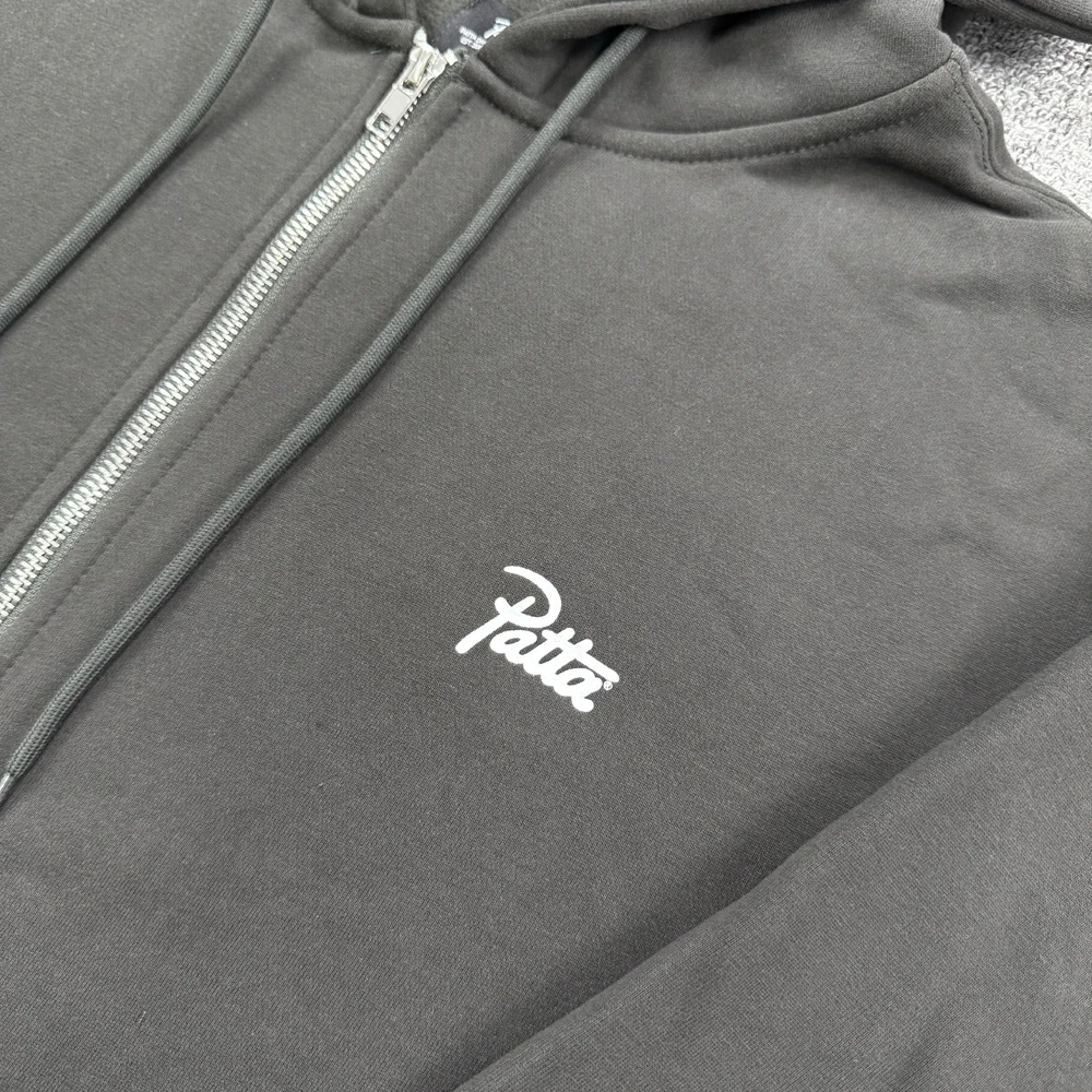 باتا شعار مطبوعة سترة سستة هوديي الرجال النساء النسيج الثقيل مقنعين السترة