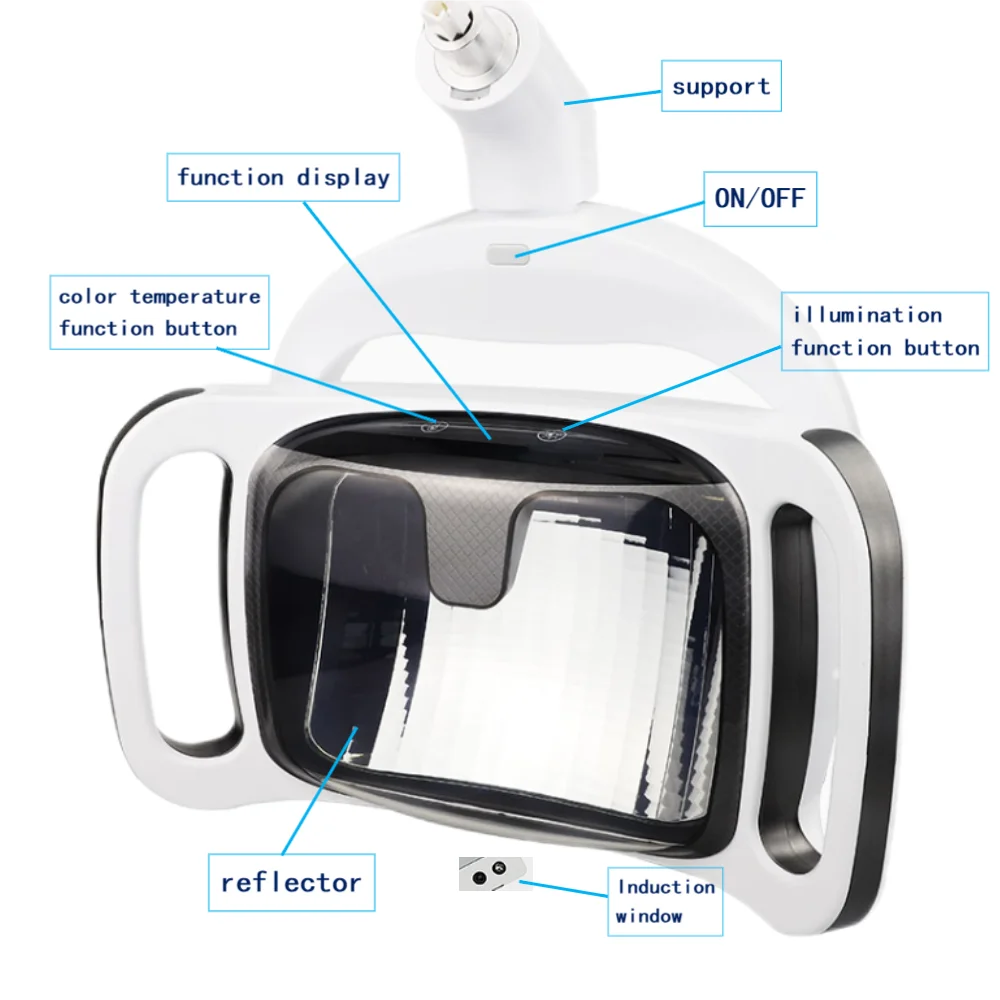 

Dental LED Lamp Operation Lighting Dental Chair Cold Light Shadowless Induction Lamp Oral Surgeries Reflector Light