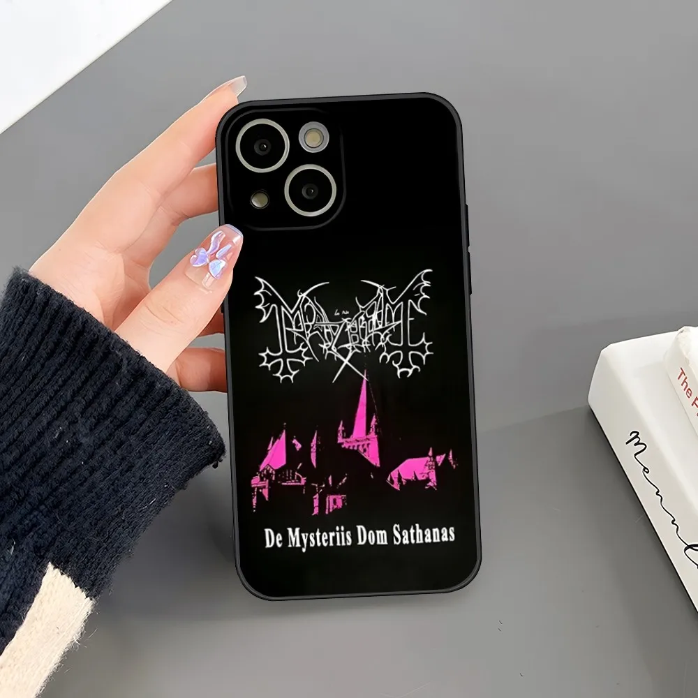 Mayhem Live In Leipzig Burzum Phone Case Fundas Design for iphone 15 14 Pro Max 13 Mini 11 12 Xr X Xs 6s 6 7 8 SE Plus Cover