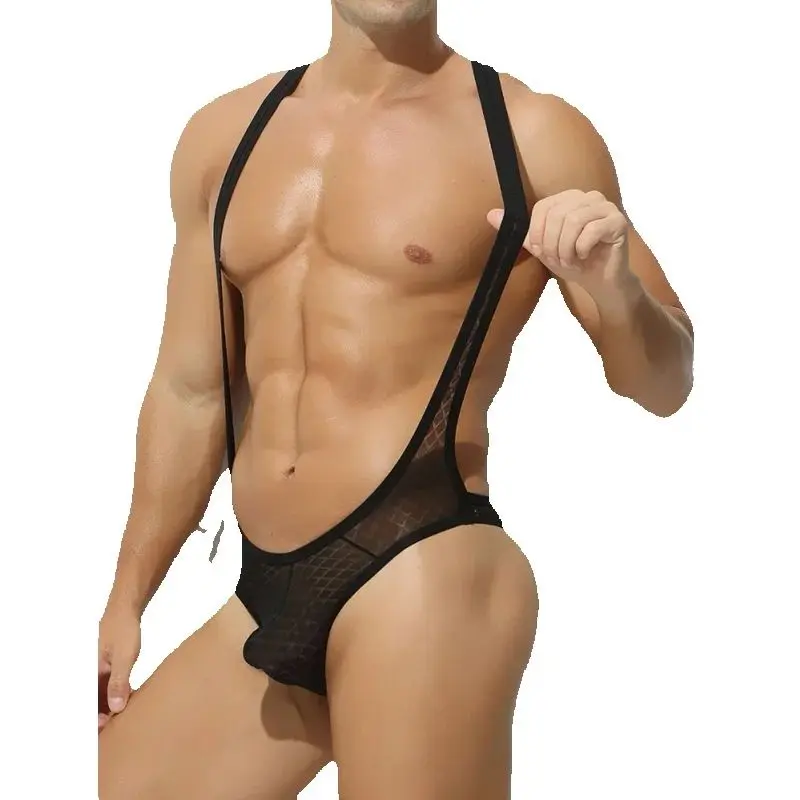 

Sissy Underwear Men's Panties Sexy Tоy Mens Thongs Low Waisted Ultra-thin Ice Silk Transparent Bodysuit Personalized Tight