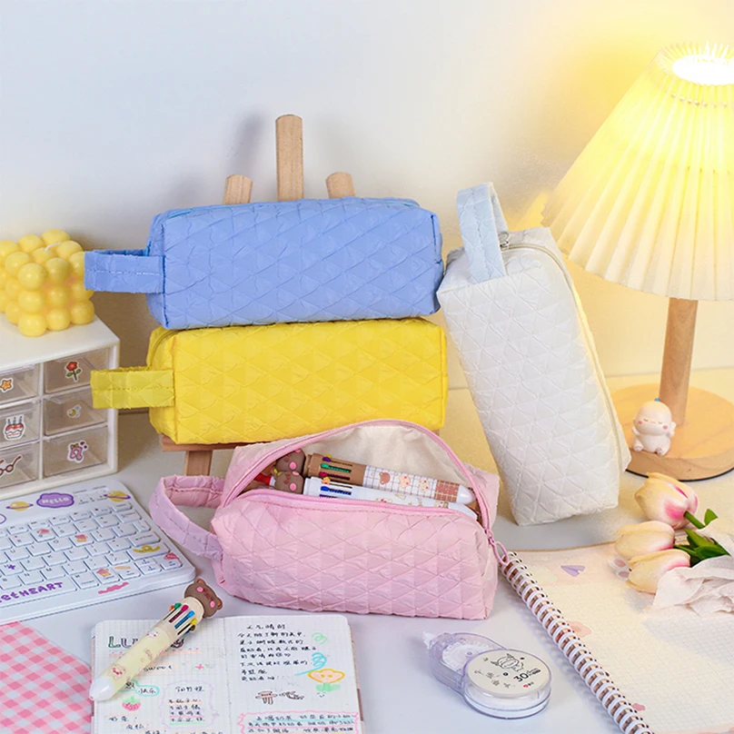 Large Capacity Pencil Case Stationery Pencil Pouch Estuche Escolar Soft Pencilcase Trousse Portable School Supplies Pen Case