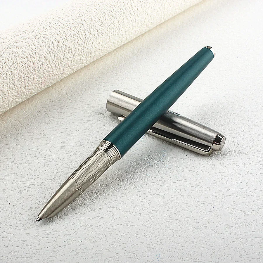 

Elegant Full Steel Ballpoint Pen 1 0mm Bent Tip Classic Style School Office Student Pen
