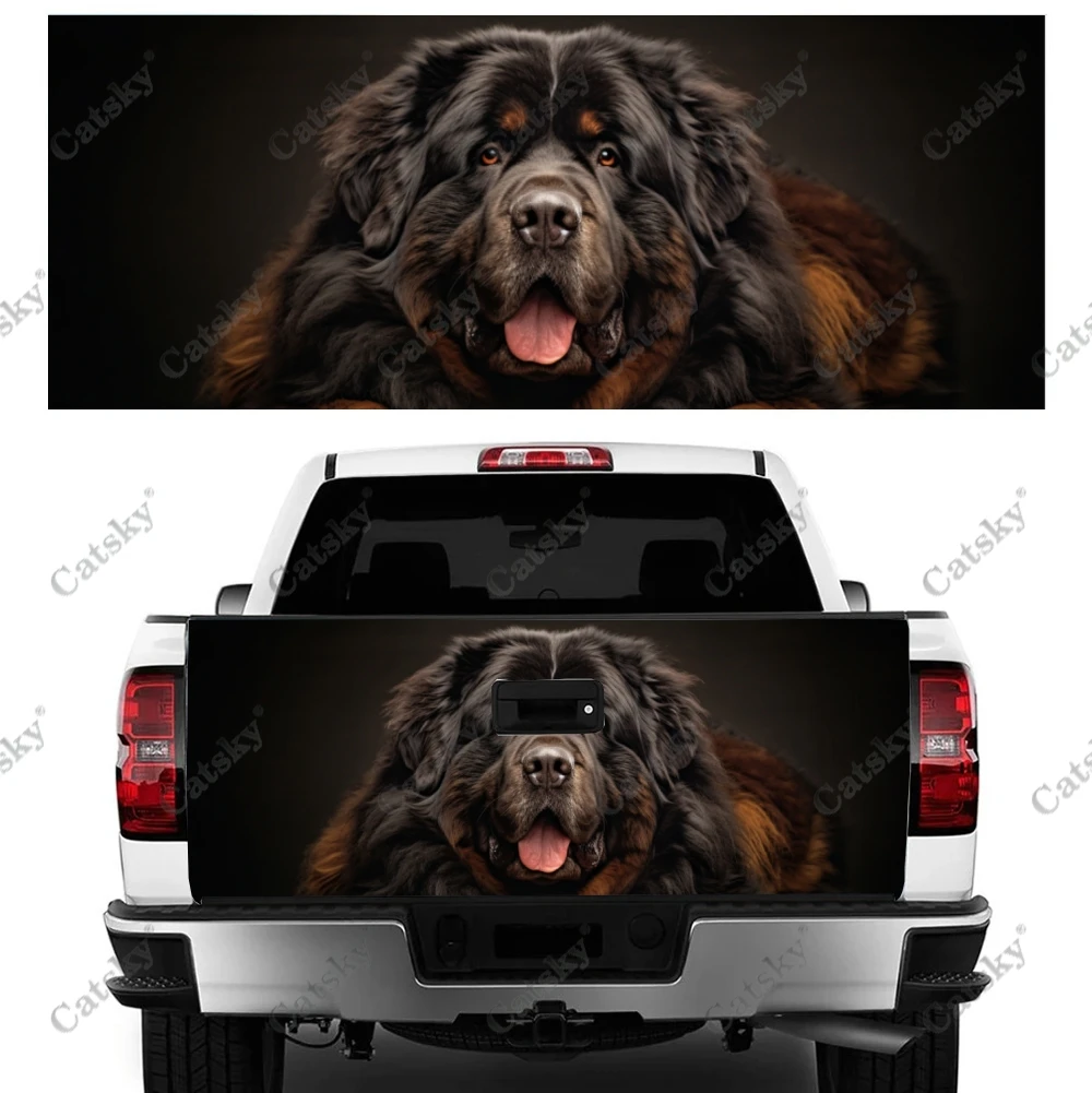 Tibetan Mastiff Animal Dog Truck Tailgate Wrap Professional Grade Material Universal Fit for Full Size Trucks Weatherproof