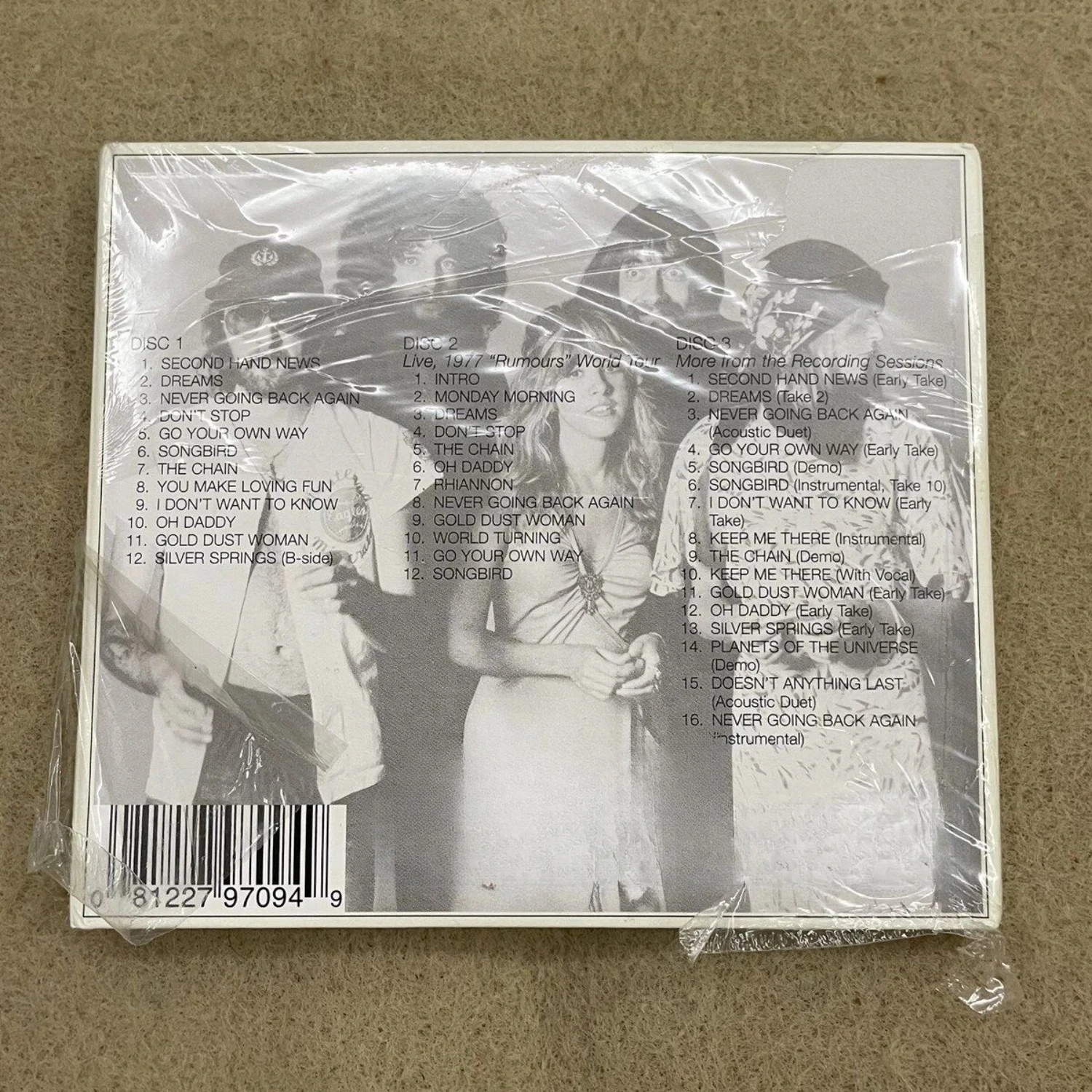 Rock Music CD Album with Retro Black-and-White Couple Silhouette Cover Elegant Design & Classic Tracks Creating A Nostalgic Vibe view 2