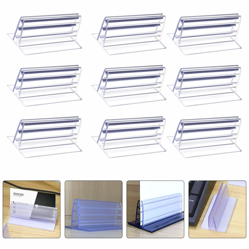 

16Pcs Classification Boards Self Adhesive Sign Holders for Office Warehouse Bakery Supermarket Price Tag Holder Table Number