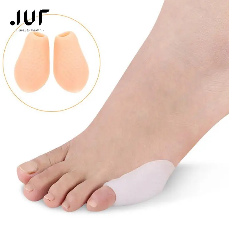 2 Stück = 1 Paar Silikon korrektor Gel schutz kleine Zehen rohr Hühner augen Blasen Pinkie Bunion Fingers chutz hülle Fußpflege-Tool