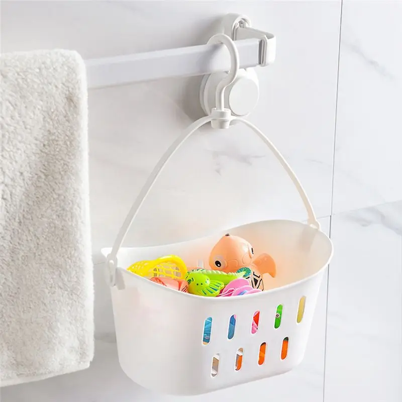 Present 2Pcs Plastic Storage Basket Shower Basket Bathroom Shower Basket Storage Basket Shower Basket College Essentials