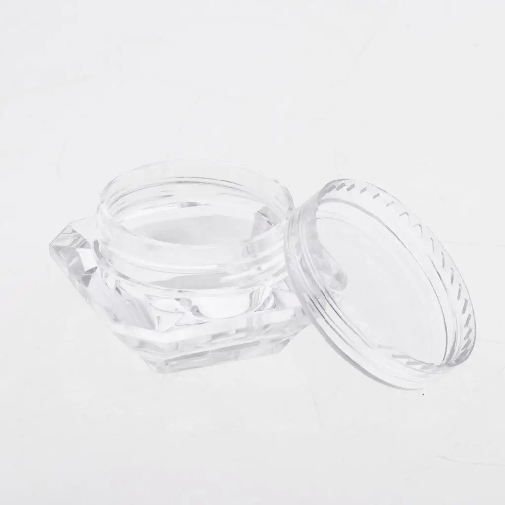 High Grade Acrylic Makeup Jar Refillable Cosmetics Container with Tight Seal for Depotting Eyeshadow and Beauty Creations