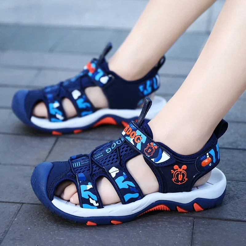 

Kids Sandals Boys Summer Shoes Non-slip Outdoor Beach Shoes New Arrival High Quality Sandalias, From 4-5-6-7-8Y T228