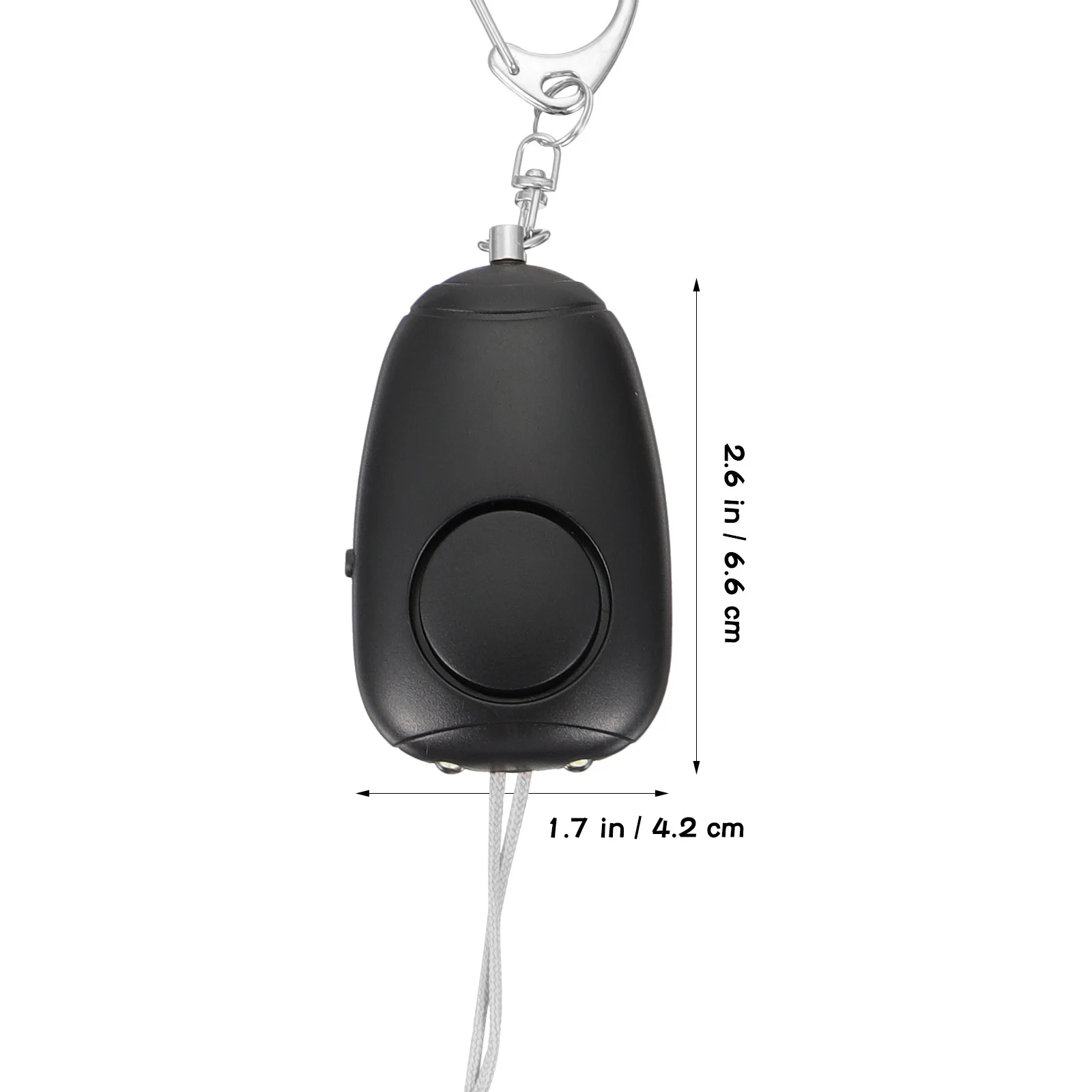 Security Alarm Personal Emergency Siren 130Db Loud Sound Keychain with LED Flashlight for Travel Camping Outdoor Safety