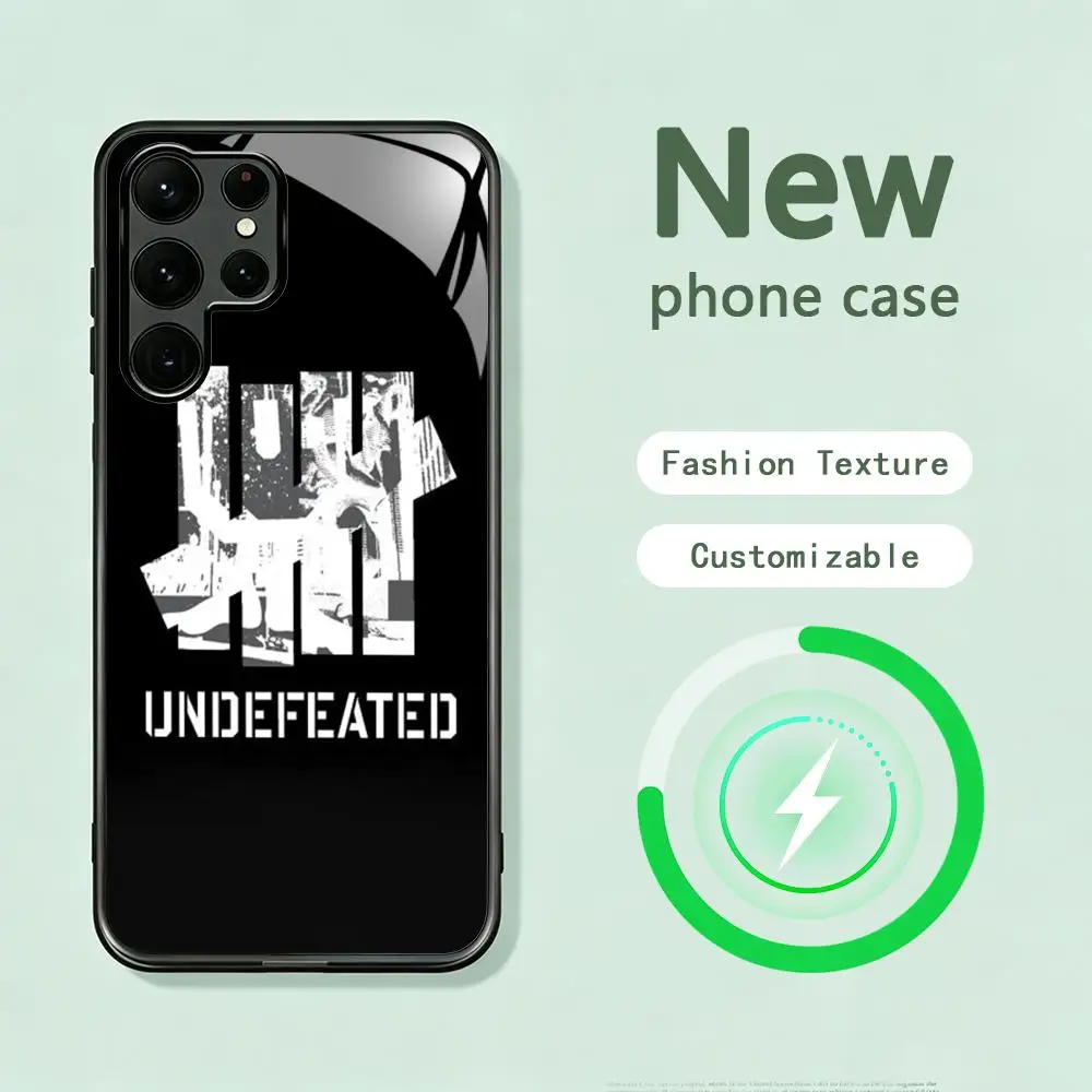 High-end fashion Brand-Y-UndefeatedS Phone Case For Samsung S26 S25 S24 S23 S22 S21 S20 Plus Ultra Note20 Glass Magnetic Case