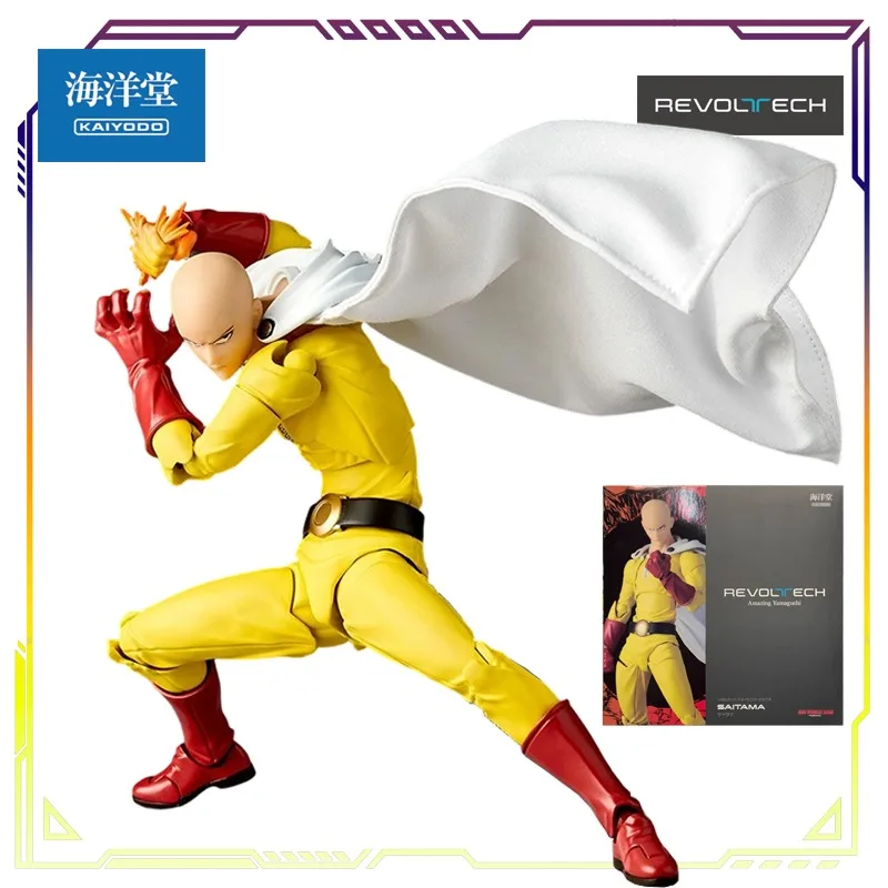 KAIYODO Originele REVOLTECH One Punch Man Serie Genos \ Saitama Action Figure Model Speelgoed Beweegbare Model Ornamenten Geschenken Voor Jongens
