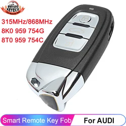 KEYECU 3 Buttons Modified As Lamborghini 315MHz For Audi A4 A5 A6 A7 S4 S5 Q5 RS5 2009-2016 Smart Remote Key Fob 8T0 959 754 C