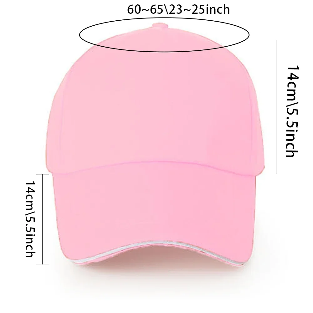 Fashion Pink Baseball Caps Monster Series Printing Sunhat Women and Men Female Male Sport Visors Golf Cap Duck Tongue Sun Hat