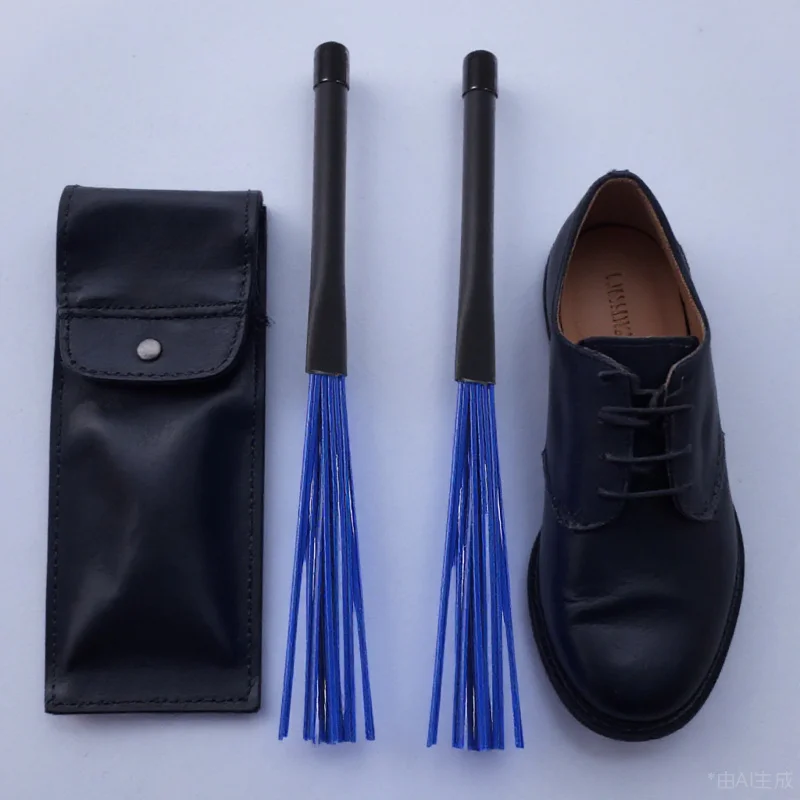 

Retractable Drum Brushes 33Cm Black+Blue Nylon Telescopic For Jazz Rock Music Performance Drum Sticks Percussion
